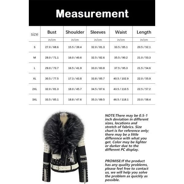 Bellivera Faux Leather Jacket for Women Studded Rivet Floral Moto Biker Short Lapel Coat