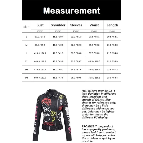 Bellivera Faux Leather Jacket for Women Studded Rivet Floral Moto Biker Short Lapel Coat