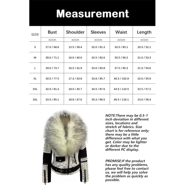 Bellivera Faux Leather Jacket for Women Studded Rivet Floral Moto Biker Short Lapel Coat