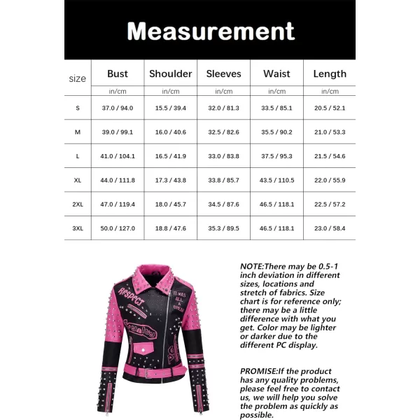 Bellivera Faux Leather Jacket for Women Studded Rivet Floral Moto Biker Short Lapel Coat