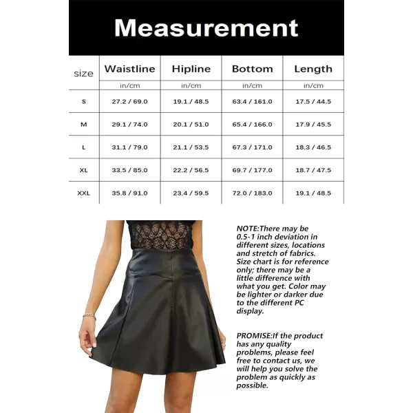 Bellivera Women Faux Leather Basic Bodycon High Waisted Short PU Stretchy Pleated Mini Skirt