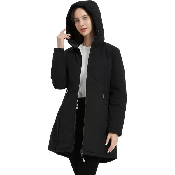 Bellivera Women Puffer Jacket Reversible Spring and Winter Fashion Warm Quilted Long Hooded Padded Bubble Coat