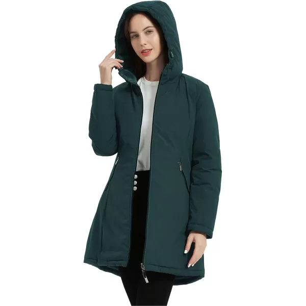 Bellivera Women Puffer Jacket Reversible Spring and Winter Fashion Warm Quilted Long Hooded Padded Bubble Coat