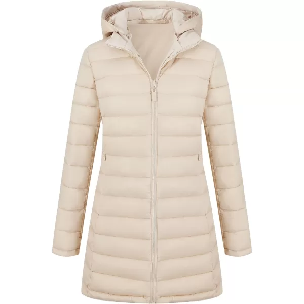 Bellivera Women Puffer Jacket Reversible Spring and Winter Fashion Warm Quilted Long Hooded Padded Bubble Coat