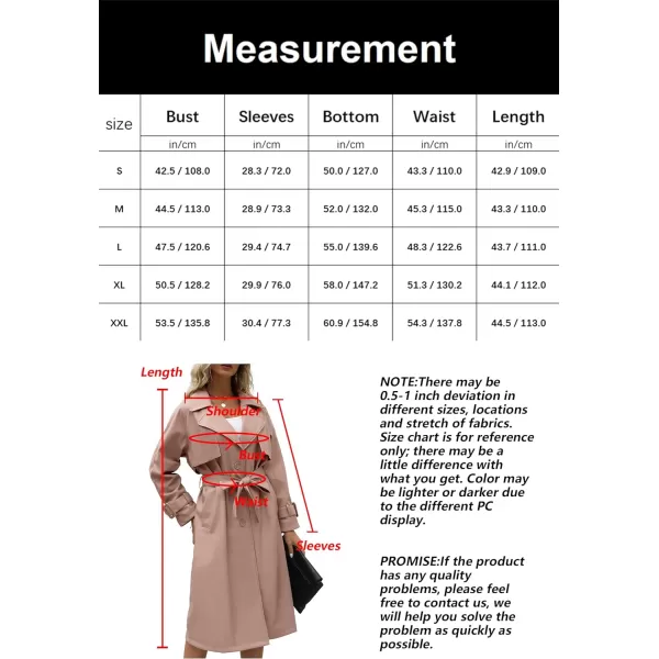 Bellivera Women Trench Coat Long Loose Jacket Faux PU Leather Oversize Classic Lapel Overcoat with Belt