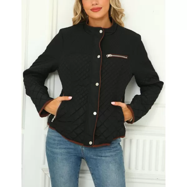Bellivera Womens Diamond Quilted Lightweight Puffer Jacket Spring and Winter Padded Coat