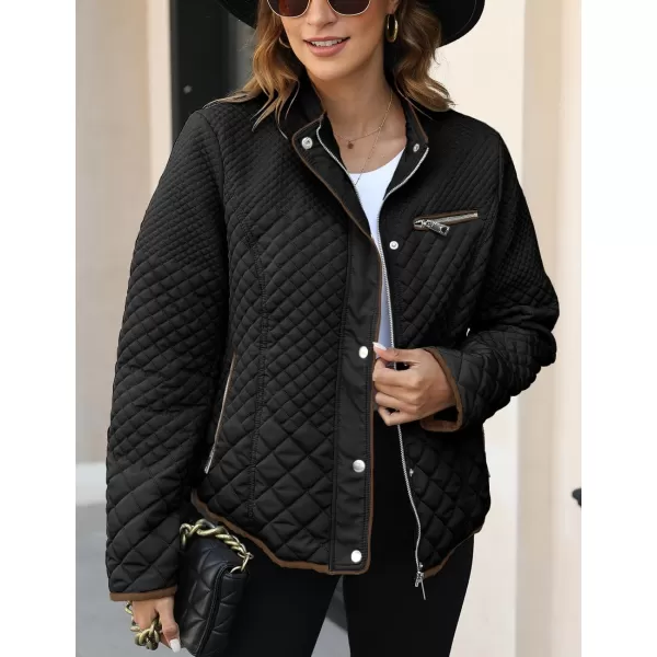Bellivera Womens Diamond Quilted Lightweight Puffer Jacket Spring and Winter Padded Coat
