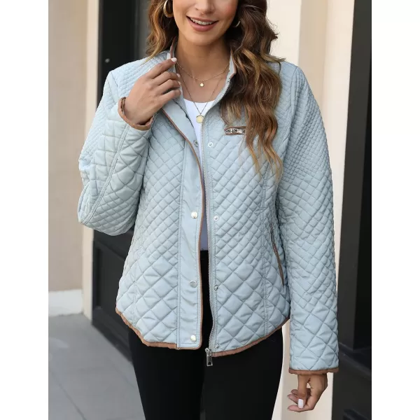 Bellivera Womens Diamond Quilted Lightweight Puffer Jacket Spring and Winter Padded Coat