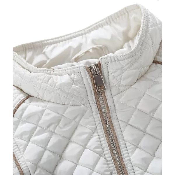 Bellivera Womens Diamond Quilted Lightweight Puffer Jacket Spring and Winter Padded Coat
