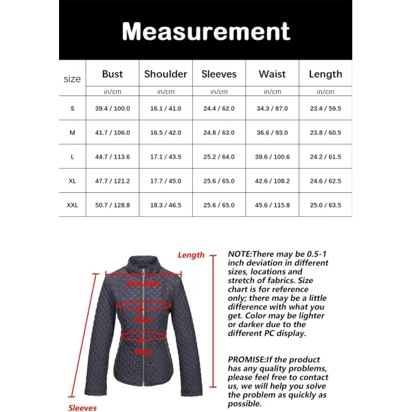 Bellivera Womens Diamond Quilted Lightweight Puffer Jacket Spring and Winter Padded Coat