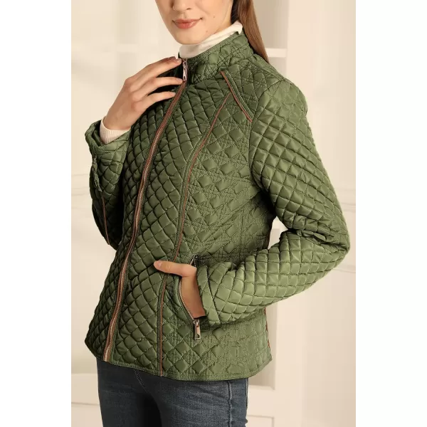 Bellivera Womens Diamond Quilted Lightweight Puffer Jacket Spring and Winter Padded Coat