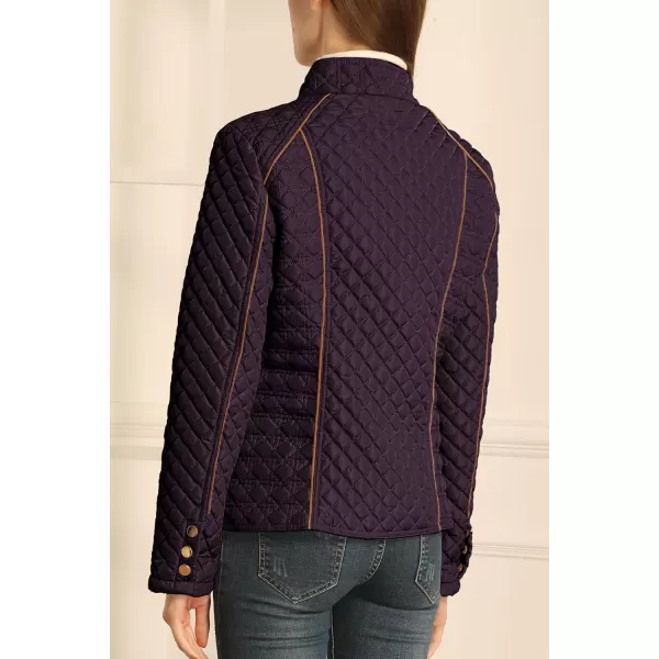 Bellivera Womens Diamond Quilted Lightweight Puffer Jacket Spring and Winter Padded Coat