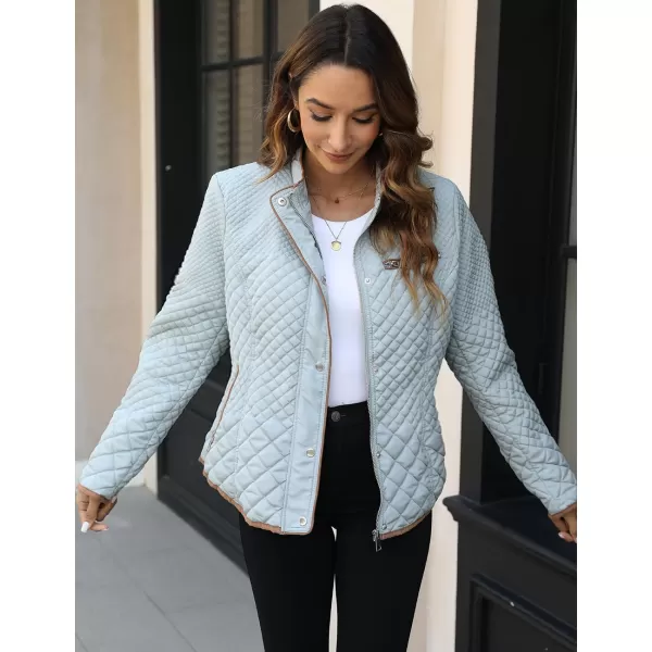 Bellivera Womens Diamond Quilted Lightweight Puffer Jacket Spring and Winter Padded Coat