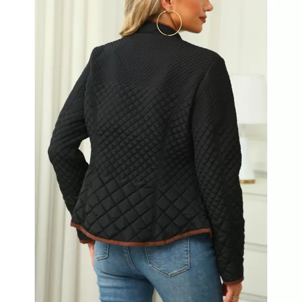 Bellivera Womens Diamond Quilted Lightweight Puffer Jacket Spring and Winter Padded Coat
