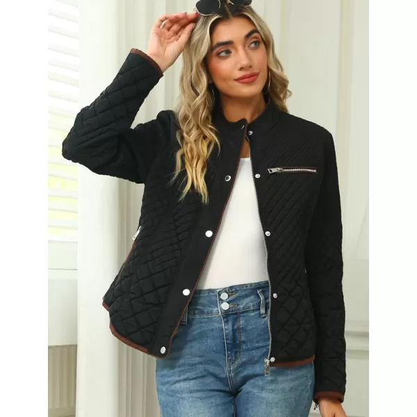 Bellivera Womens Diamond Quilted Lightweight Puffer Jacket Spring and Winter Padded Coat