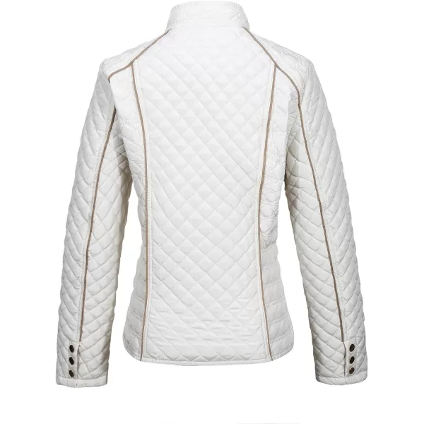 Bellivera Womens Diamond Quilted Lightweight Puffer Jacket Spring and Winter Padded Coat