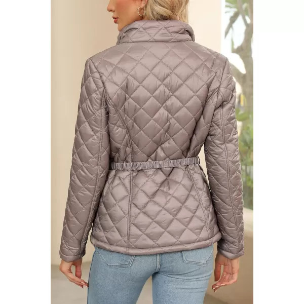 Bellivera Womens Diamond Quilted Lightweight Puffer Jacket Spring and Winter Padded Coat