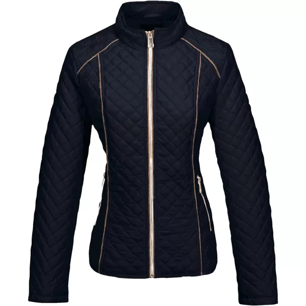 Bellivera Womens Diamond Quilted Lightweight Puffer Jacket Spring and Winter Padded Coat