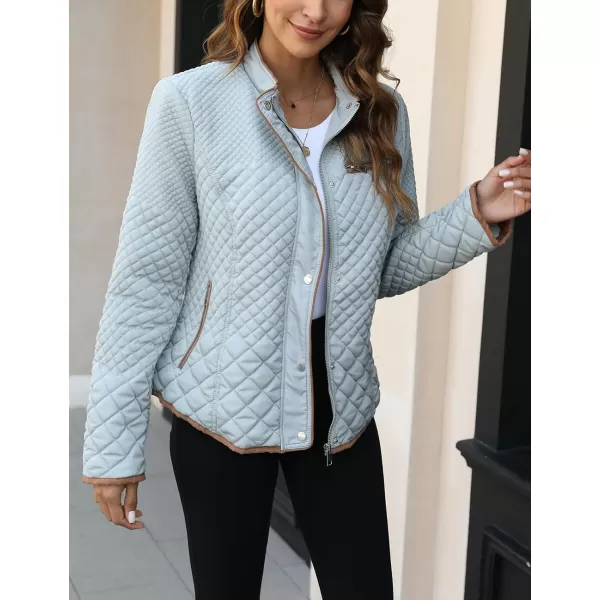 Bellivera Womens Diamond Quilted Lightweight Puffer Jacket Spring and Winter Padded Coat