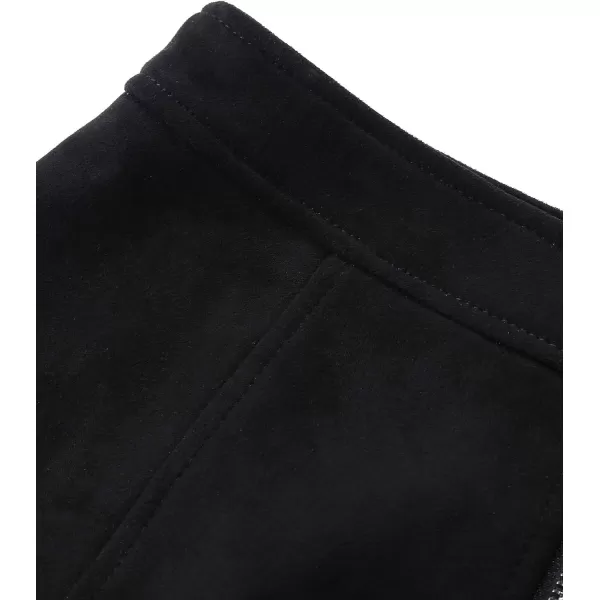 Bellivera Women's High Waist Pencil Mini A-Line Bodycon Faux Suede Solid Fall Short Basic Skirt