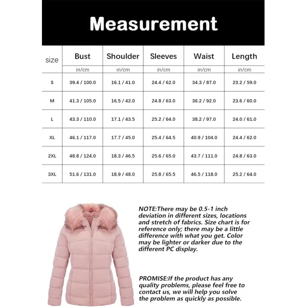 Bellivera Womens Lightweight Puffer Jacket, Winter Coats for Women Warm Quilted Bubble Padded Hood Coat with Faux Fur Collar