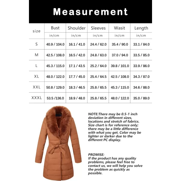 Bellivera Women's Puffer Jacket Faux Leather Bubble Padding Sherpa-Lined Coat with Removable Fur Collar