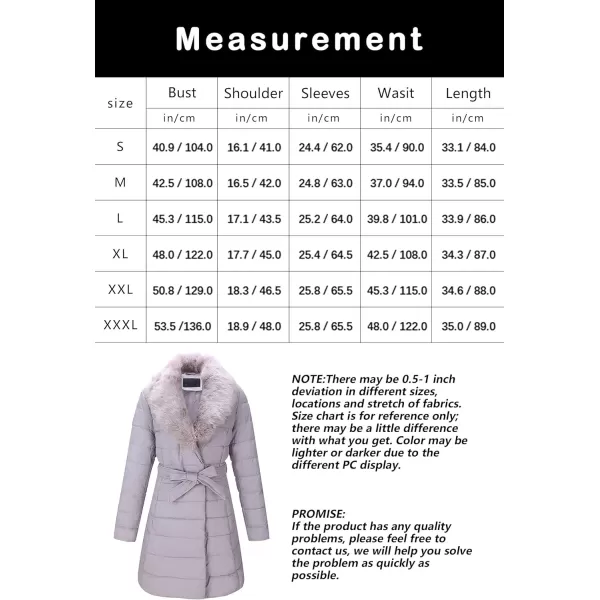 Bellivera Women's Puffer Jacket Faux Leather Bubble Padding Sherpa-Lined Coat with Removable Fur Collar