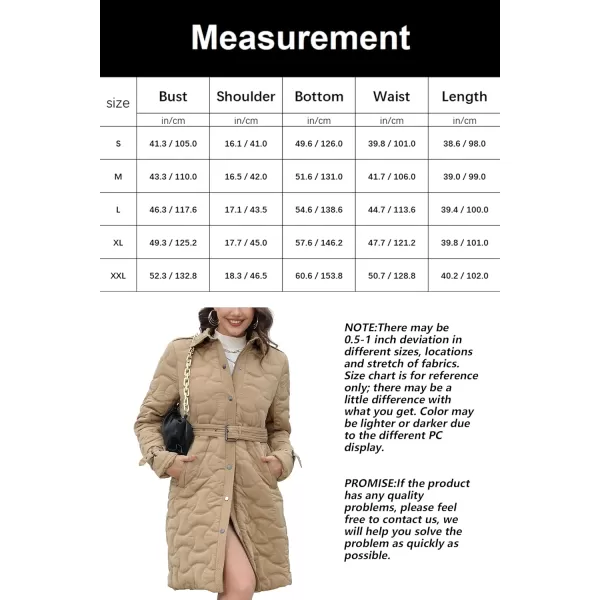 Bellivera Women's Quilted Lightweight Puffer Jacket, Winter Coats for Women Long Padded Bubble Coat