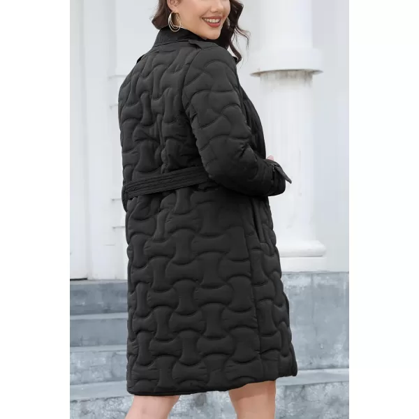 Bellivera Women's Quilted Lightweight Puffer Jacket, Winter Coats for Women Long Padded Bubble Coat