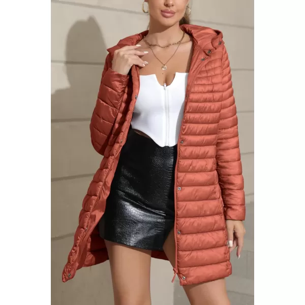 Bellivera Women's Quilted Lightweight Puffer Jacket, Winter Coats for Women Long Padded Bubble Coat