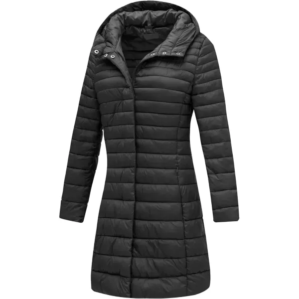 Bellivera Women's Quilted Lightweight Puffer Jacket, Winter Coats for Women Long Padded Bubble Coat