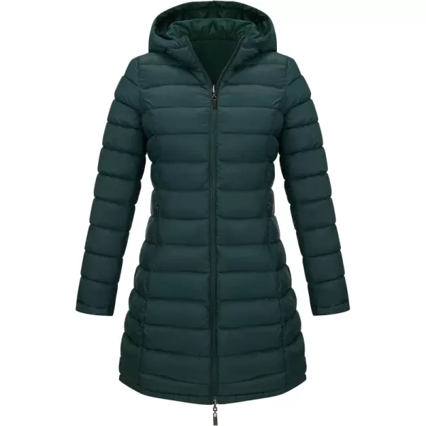 Bellivera Women Puffer Jacket Reversible Spring and Winter Fashion Warm Quilted Long Hooded Padded Bubble Coat