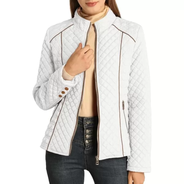 Bellivera Womens Diamond Quilted Lightweight Puffer Jacket Spring and Winter Padded Coat