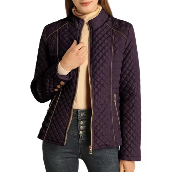 Bellivera Womens Diamond Quilted Lightweight Puffer Jacket Spring and Winter Padded Coat