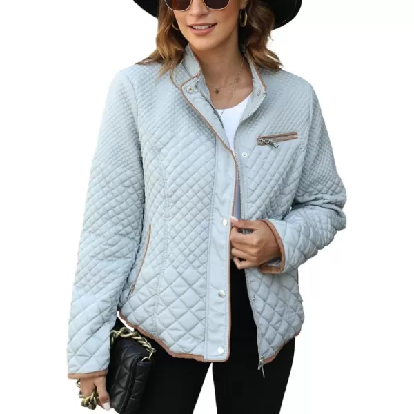 Bellivera Womens Diamond Quilted Lightweight Puffer Jacket Spring and Winter Padded Coat