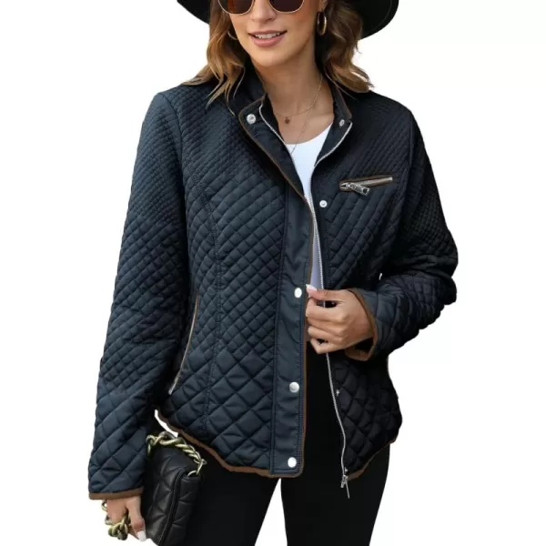Bellivera Womens Diamond Quilted Lightweight Puffer Jacket Spring and Winter Padded Coat