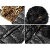 imageBellivera Women Double Sided Faux Fur Jacket Spring and Winter Fashion Reversible Hood Puffer Coat with Fur CollarLeopard