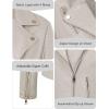 imageBellivera Womens Faux Leather Casual Jacket 2025 Spring Trendy Motorcycle Outfits Lightweight Classic CoatBeige
