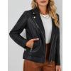 imageBellivera Womens Faux Leather Casual Jacket 2025 Spring Trendy Motorcycle Outfits Lightweight Classic CoatBlack