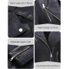 imageBellivera Womens Faux Leather Casual Jacket 2025 Spring Trendy Motorcycle Outfits Lightweight Classic CoatBlack