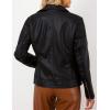 imageBellivera Womens Faux Leather Casual Jacket 2025 Spring Trendy Motorcycle Outfits Lightweight Classic CoatBlack