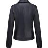 imageBellivera Womens Faux Leather Casual Jacket 2025 Spring Trendy Motorcycle Outfits Lightweight Classic CoatBlack Biker Coat