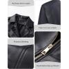 imageBellivera Womens Faux Leather Casual Jacket 2025 Spring Trendy Motorcycle Outfits Lightweight Classic CoatBlack Biker Coat