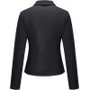 imageBellivera Womens Faux Leather Casual Jacket 2025 Spring Trendy Motorcycle Outfits Lightweight Classic CoatBlack With Belt
