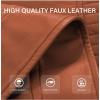 imageBellivera Womens Faux Leather Casual Jacket 2025 Spring Trendy Motorcycle Outfits Lightweight Classic CoatBrown