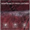 imageBellivera Womens Faux Leather Casual Jacket 2025 Spring Trendy Motorcycle Outfits Lightweight Classic CoatWine Retro