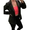 imageBellivera Faux Leather Jacket Women Motorcycle Zipper Bomber PU Bike Coat with PocketsBlack Faux Leather Coat
