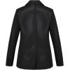 imageBellivera Faux Leather Jacket Women Motorcycle Zipper Bomber PU Bike Coat with PocketsBlack Faux Leather Coat