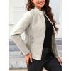 imageBellivera Faux Leather Jacket Women Motorcycle Zipper Bomber PU Bike Coat with PocketsCoal Beige