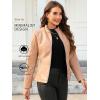 imageBellivera Faux Leather Jacket Women Motorcycle Zipper Bomber PU Bike Coat with PocketsCoal Normal Khaki